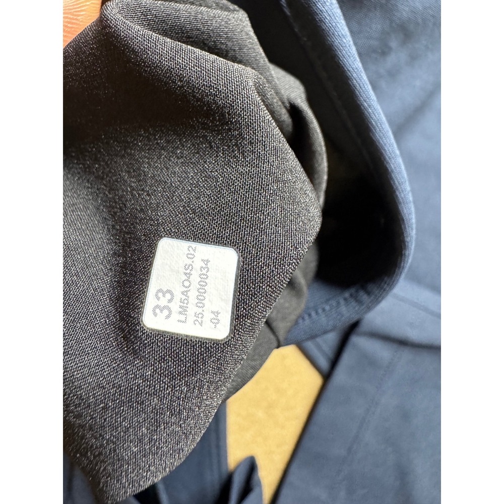 Lululemon Commission Slim Fit Pant 33 Navy Blue Warpstreme LM5AO4S - Picture 3 of 7
